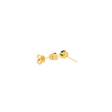14k Yellow Gold 0.60 ctw Half Bezel Montana Sapphire Earrings