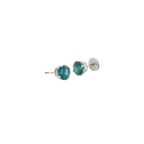 14k White Gold 2.27ctw Stud Montana Sapphires Earrings