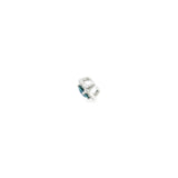 14k White Gold 0.72ctw Montana Sapphire Halo Pendant