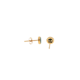 14k Yellow Gold Bezel Opals Earrings