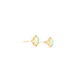 14k Yellow Gold 0.66 ctw Opal Earrings
