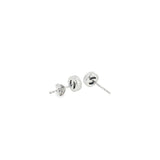 14k White Gold Opal Earrings