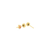 14k Yellow Gold Opal Earrings