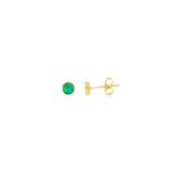 14k Yellow Gold Opal Earrings
