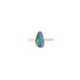 14k Yellow Gold 1.05 ctw Opal Free Form Women's Ring