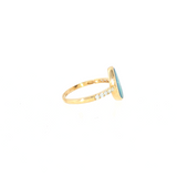 14k Yellow Gold 1.05 ctw Opal Free Form Women's Ring