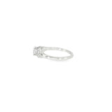 14k White Gold 0.29 ctw Vintage Inspired Diamond Engagement Ring