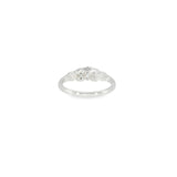 14k White Gold 0.29 ctw Vintage Inspired Diamond Engagement Ring