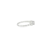 14k White Gold 0.29 ctw Vintage Inspired Diamond Engagement Ring