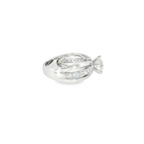 14k White Gold 1.82 ctw Modern Diamond Engagement Ring