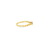 14k Yellow Gold 0.31ctw Garnet Nature Inspired Women's Ring