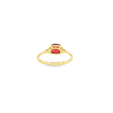 14k Yellow Gold 1.08ctw Garnet Vintage Inspired Women's Ring