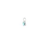 14k White Gold 0.79ctw Sky Blue Topaz Solitaire Pendant