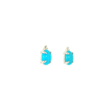 Sterling Silver Stud Turquoise Earrings