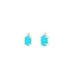 Sterling Silver Stud Turquoise Earrings