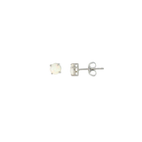Sterling Silver 0.62ctw Stud Opal Earrings