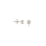 Sterling Silver 0.62ctw Stud Opal Earrings