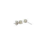 Sterling Silver 0.62ctw Stud Opal Earrings