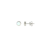 Sterling Silver 0.52ctw Opal Earrings