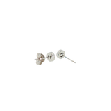 Sterling Silver Stud Opal Earrings
