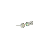 Sterling Silver 0.58ctw Stud Opal Earrings