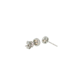 Sterling Silver 0.58ctw Stud Opal Earrings