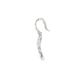 Sterling Silver 0.03 ctw Diamond Heart Earrings
