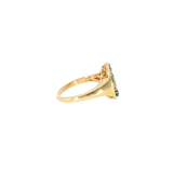 14k Yellow Gold Tsavorite Garnet Multi Stone Women's Ring