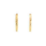 14k Yellow Gold 0.94 ctw Medium Hoop Diamond Earrings