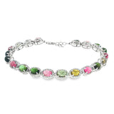 Sterling Silver Tourmaline Bracelet