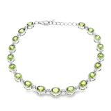 Sterling Silver Peridot Bracelet