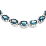 Sterling Silver London Blue Topaz Bracelet