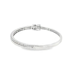 Sterling Silver 0.5 ctw Diamond Bangle Bracelet