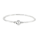 Sterling Silver Diamond Bangle Bracelet