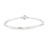 Sterling Silver Diamond Bangle Bracelet