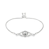 Sterling Silver Diamond Bracelet