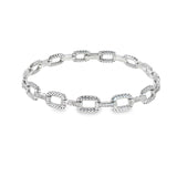 Sterling Silver Diamond Bracelet