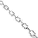 Sterling Silver Diamond Bracelet