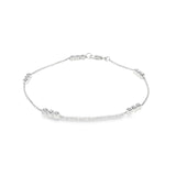Sterling Silver Diamond Bracelet