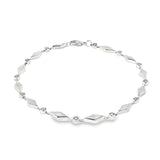 Sterling Silver 0.09 ctw Diamond Bracelet