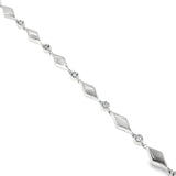 Sterling Silver 0.09 ctw Diamond Bracelet