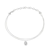 Sterling Silver Diamond Bracelet