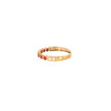 14k Yellow Gold 0.21ctw Ruby Vintage Inspired Women's Ring