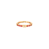 14k Yellow Gold 0.21ctw Ruby Vintage Inspired Women's Ring