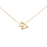 14k Yellow Gold 1.10ctw Prasiolite Geometric Necklace