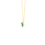 14k Yellow Gold Toi et Moi Diamond Pendant
