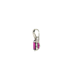 14k White Gold 2.50ctw Pruple Garnet Pendant