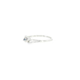Sterling Silver 0.04 ctw MT Yogo Sapphire Women's Ring Size 8.5