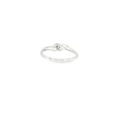 Sterling Silver 0.04 ctw MT Yogo Sapphire Women's Ring Size 8.5