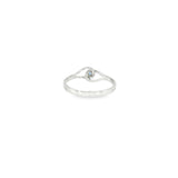 Sterling Silver 0.05 ctw MT Yogo Sapphire Women's Ring Size 6.5
